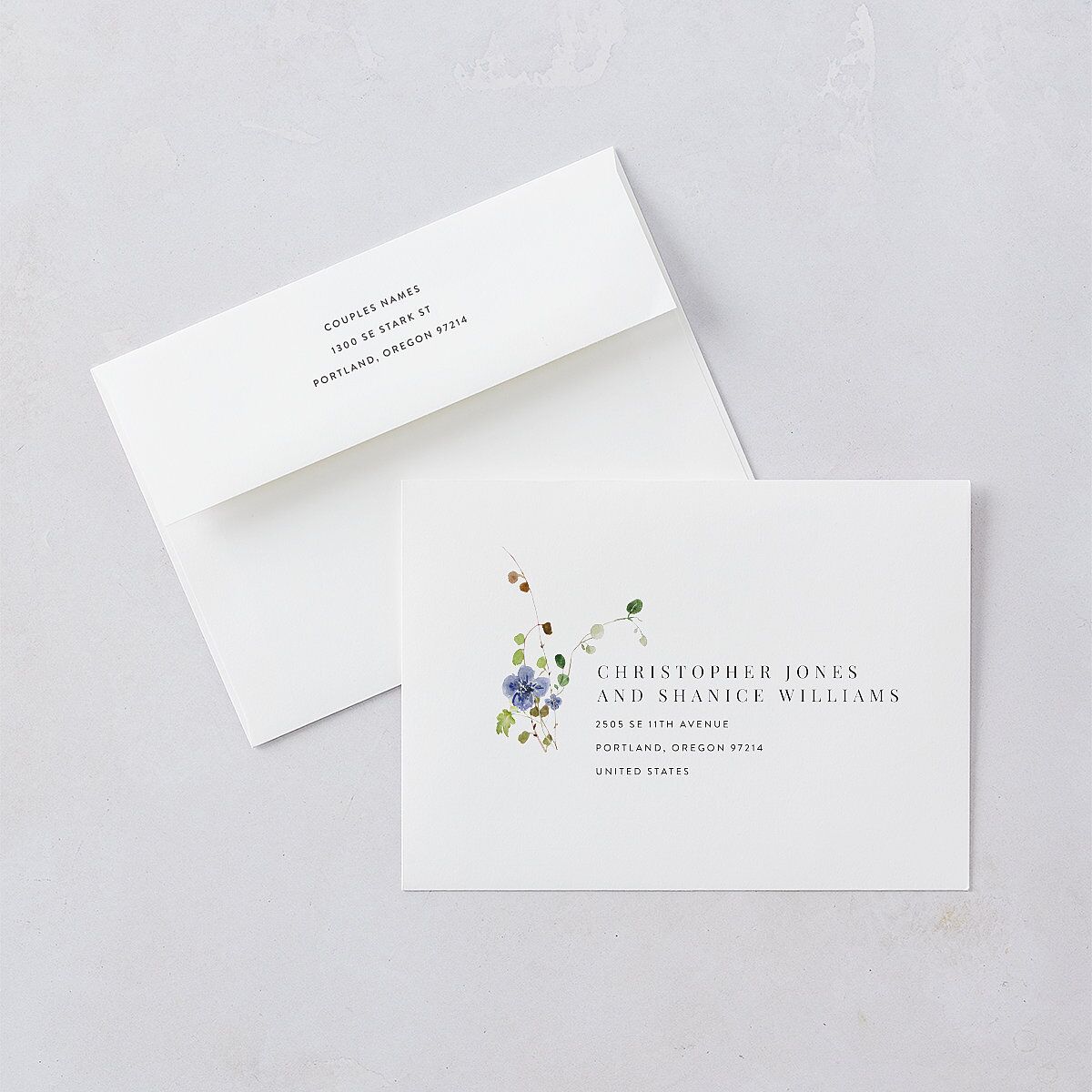Glistening Wildflower Wedding Invitations — view 6
