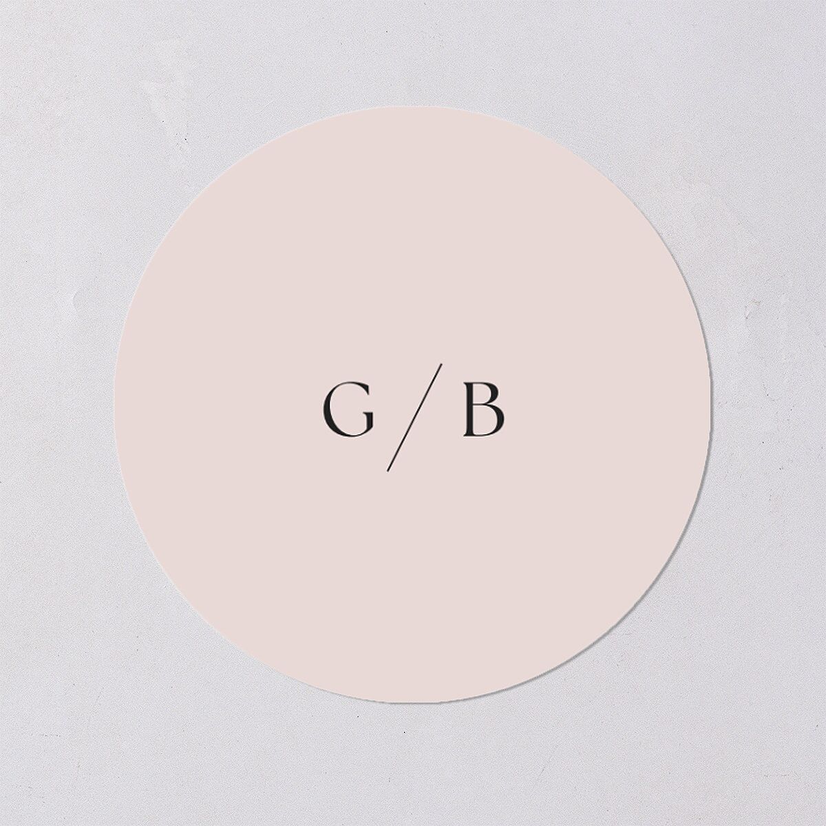 Pastel Garden Wedding Stickers Pink Cotton Circle