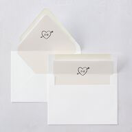 Vintage Lovebird Banner Euro Envelope Liners Linen Luxe