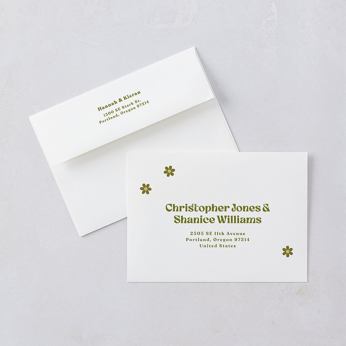 Simple Retro Daisy Wedding Invitations Meadow Signature Blank No Standard