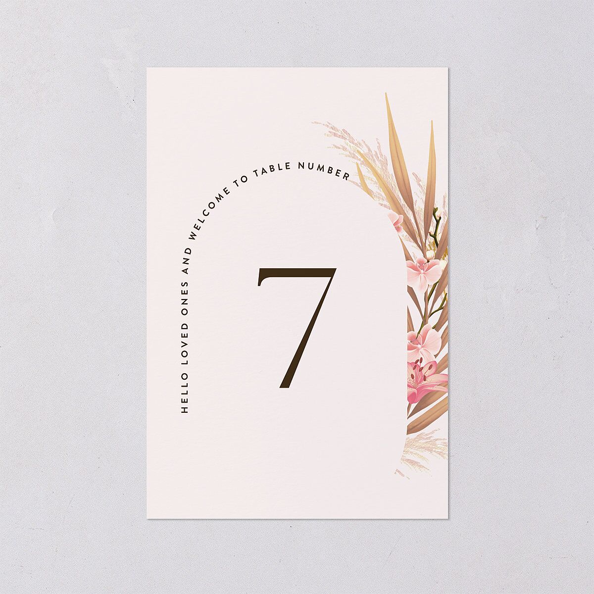 Tropical Oval Table Numbers — view 1