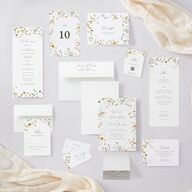 Dainty Wildflowers Wedding Response Cards Sunflower Signature Standard