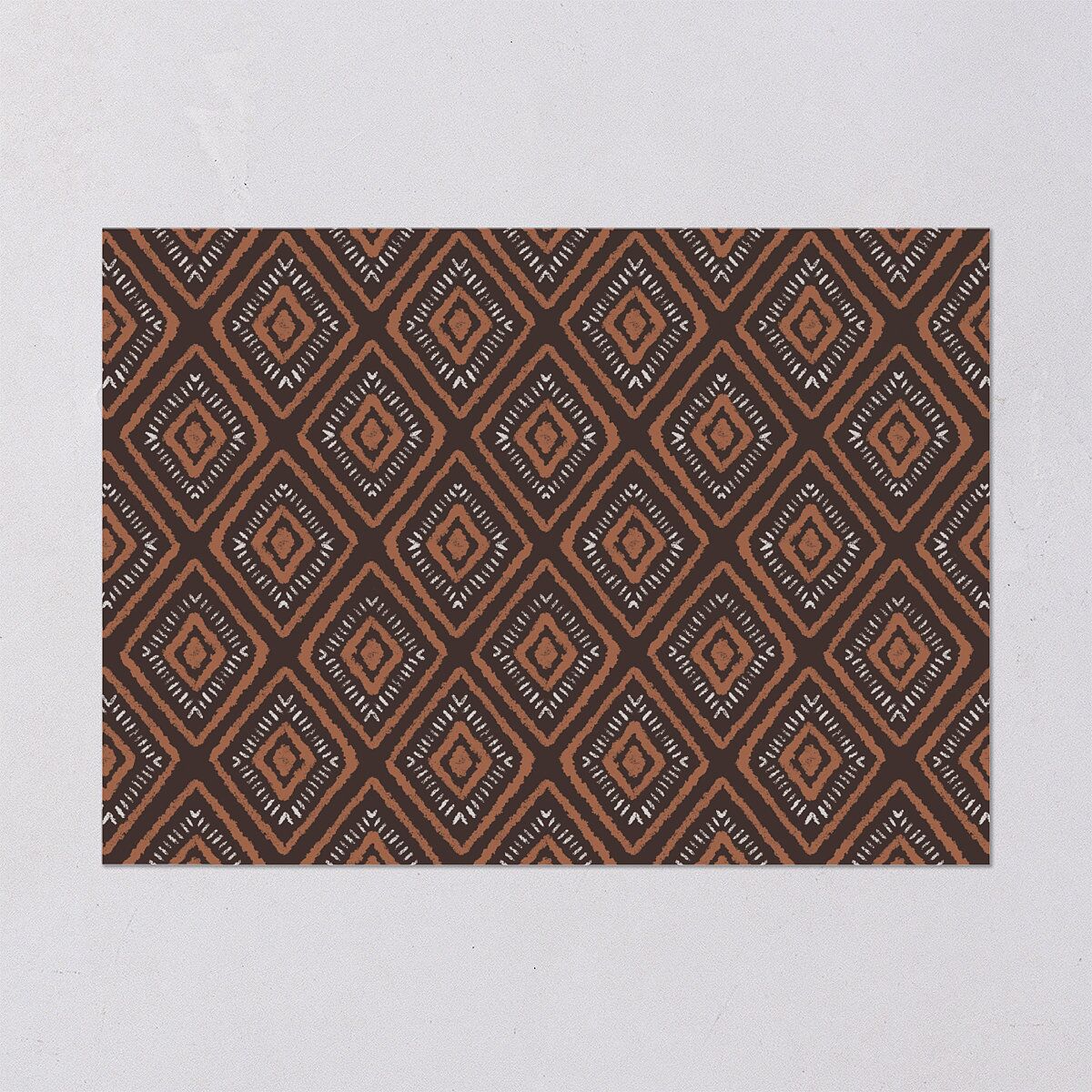 Sahara Pattern Rehearsal Dinner Invitations Deep Bronze Signature Blank Standard