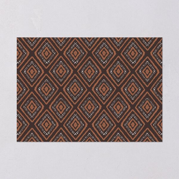 Sahara Pattern Rehearsal Dinner Invitations Deep Bronze Signature Blank Standard