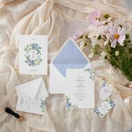 Minimal Floral Euro Envelope Liners Ocean Luxe