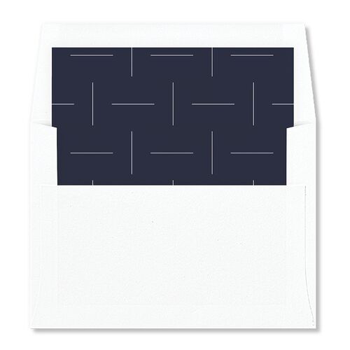 Love Is Patient Standard Envelope Liners Midnight Navy Standard