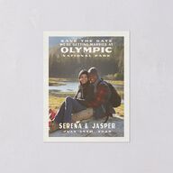 Mountain Park Poster Save the Date Petite Cards Meadow Signature smooth Blank No Standard