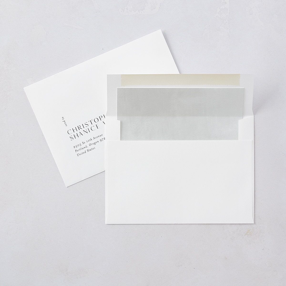 Modern Canvas Save The Date Cards Midnight Signature smooth Blank No