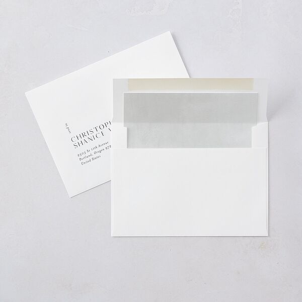 Modern Canvas Save The Date Cards Midnight Signature smooth Blank No