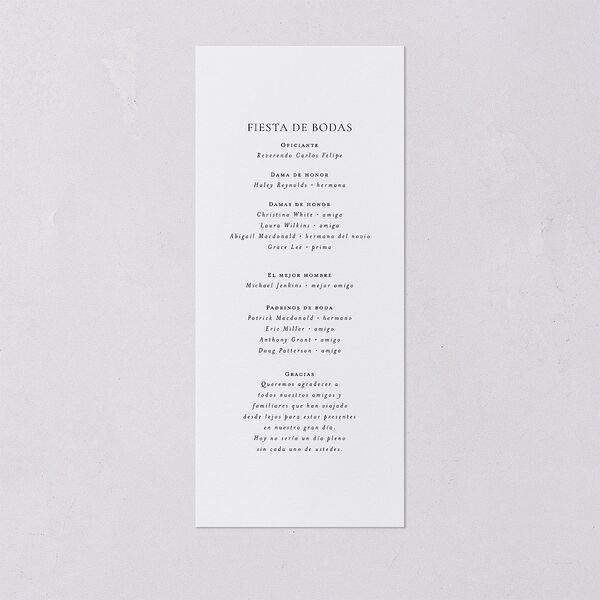 Nuestra Boda Wedding Programs Gold Pure White Signature
