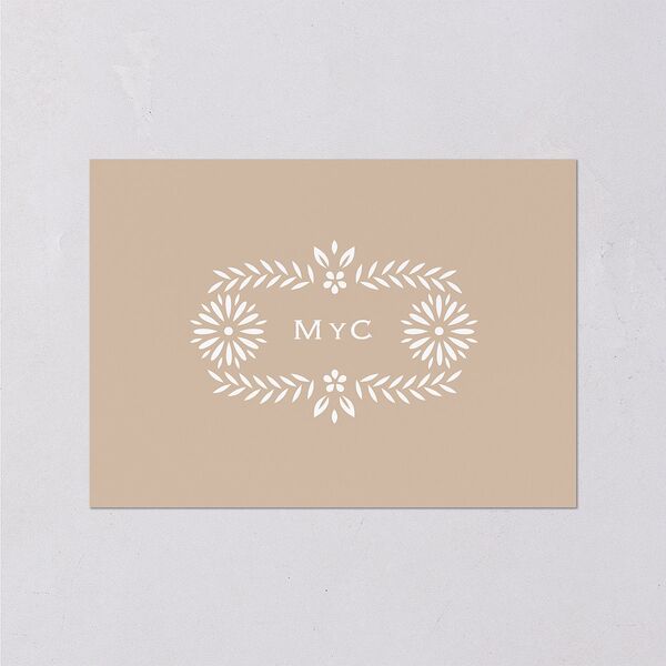 Papel Picado De Mexico Wedding Response Cards Taupe Signature Standard