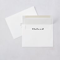 Upload Your Own Design Landscape Wedding Invitations Pure White Signature Blank No Standard