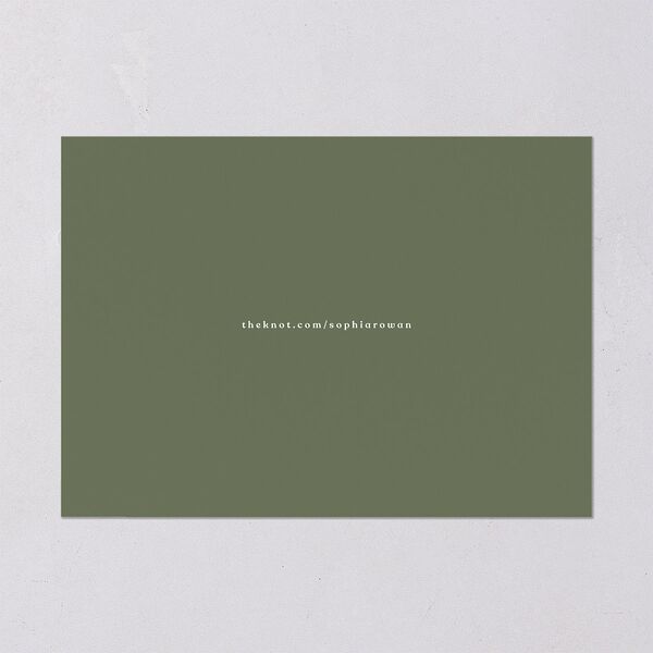 Classic Stack Save The Date Cards Dark Camo Signature smooth Blank No Standard
