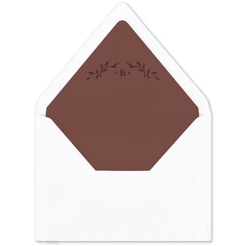 Heirloom Botanical Euro Envelope Liners Burgundy Luxe