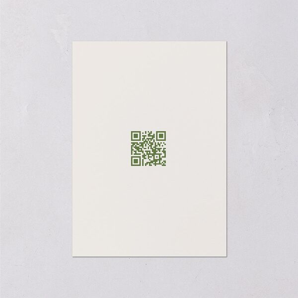 Painted Henna Wedding Enclosure Cards Scottish Green Signature Standard