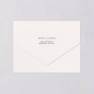 Vintage Nouveau Floral All-in-One Wedding Invitations Merlot Signature Light Both Recipient and Return Addresses No