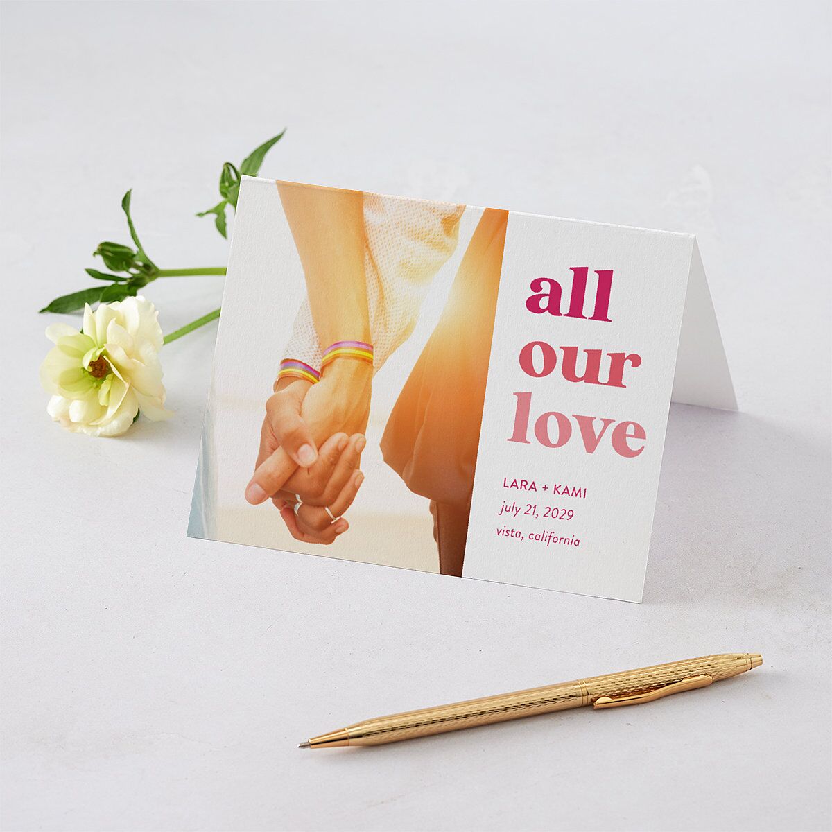 Vibrant Bold Thank You Cards — view 1
