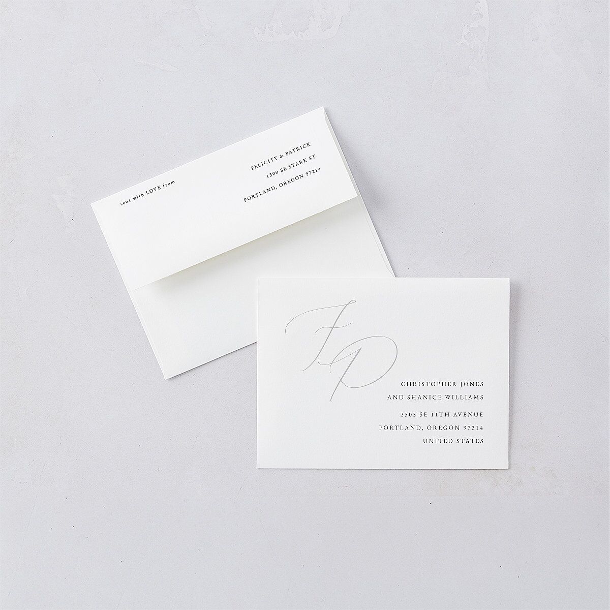 Simply Devoted Save the Date Petite Cards Pure White Signature smooth Blank Standard
