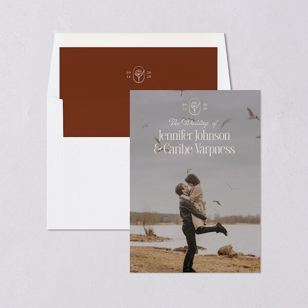 Vintage Romantic Photo Envelope Liners Copper Standard