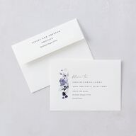 Ethereal Floral Wedding Invitations Sheer Lilac Signature Blank No