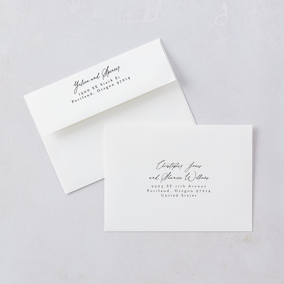 Moody Romance Save the Date Cards Gold Midnight Signature smooth Blank No Standard