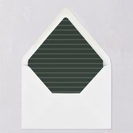 Our Merriest Year Baby Announcement Euro Envelope Liners Hunter Green Luxe