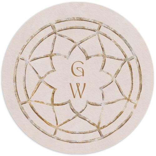 Fairytale Garden Wedding Stickers Sage Circle