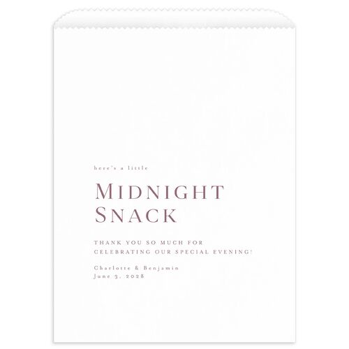 Enchanted Evening Favor Bags White Orchid Wax-Lined Food Safe Paper