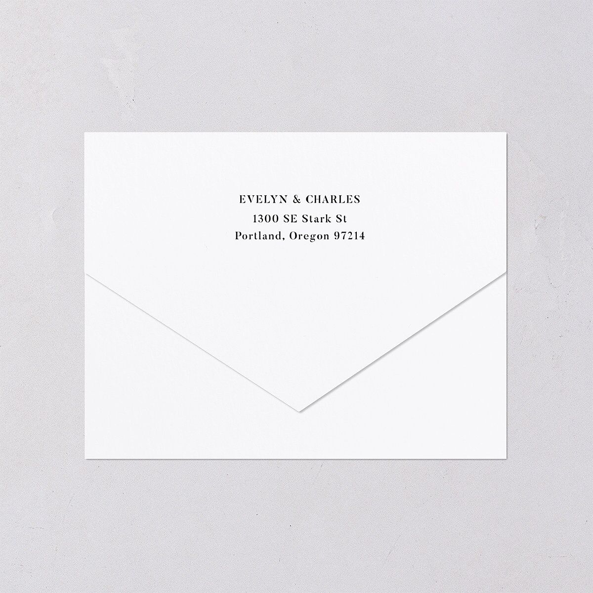 Whimsical Hand Drawn Bow All-in-One Wedding Invitations Linen Signature Light Both Recipient and Return Addresses No