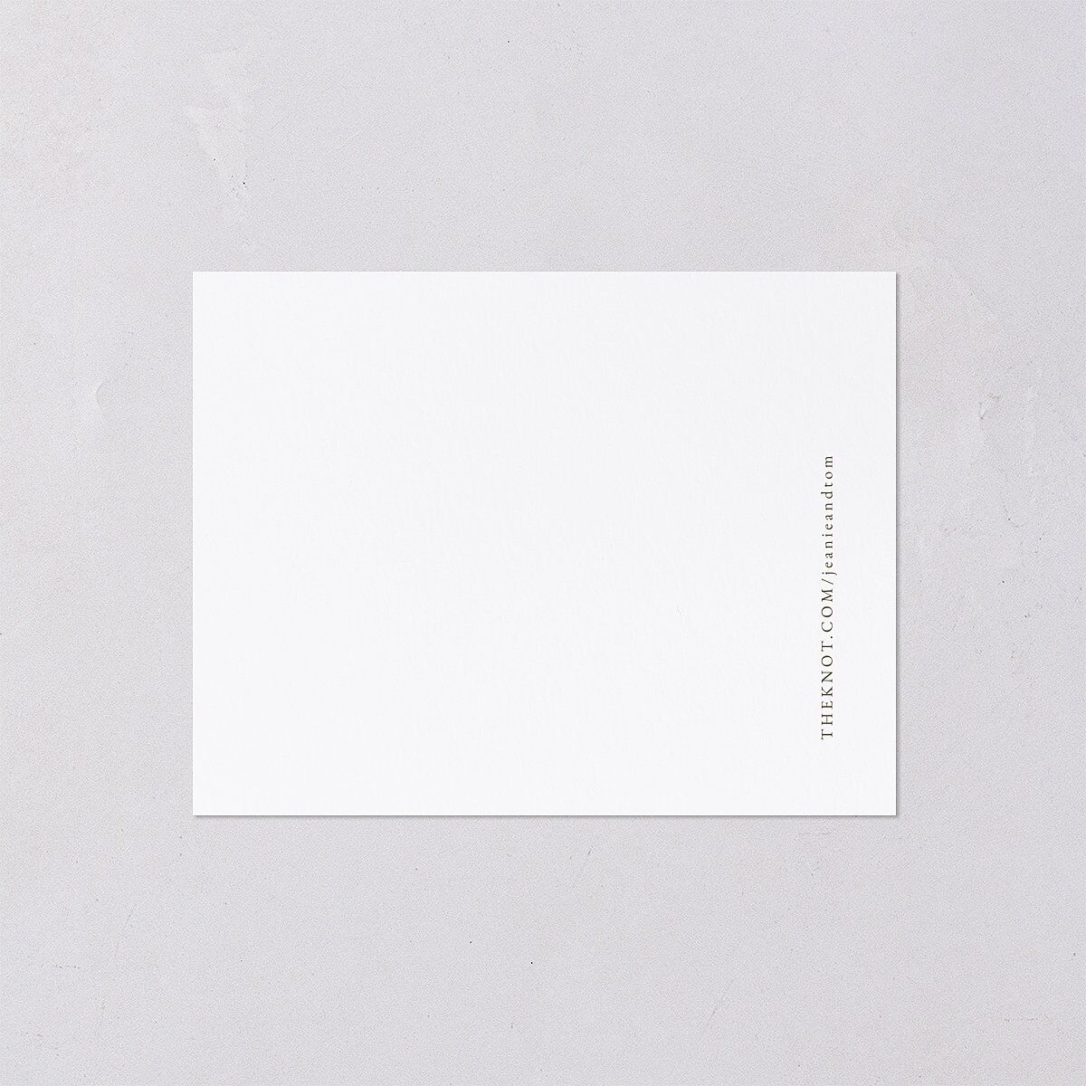 Gilded Corner Save the Date Petite Cards Pure White Signature smooth Blank No Standard