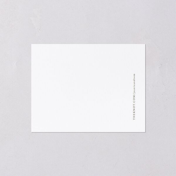 Gilded Corner Save the Date Petite Cards Pure White Signature smooth Blank No Standard