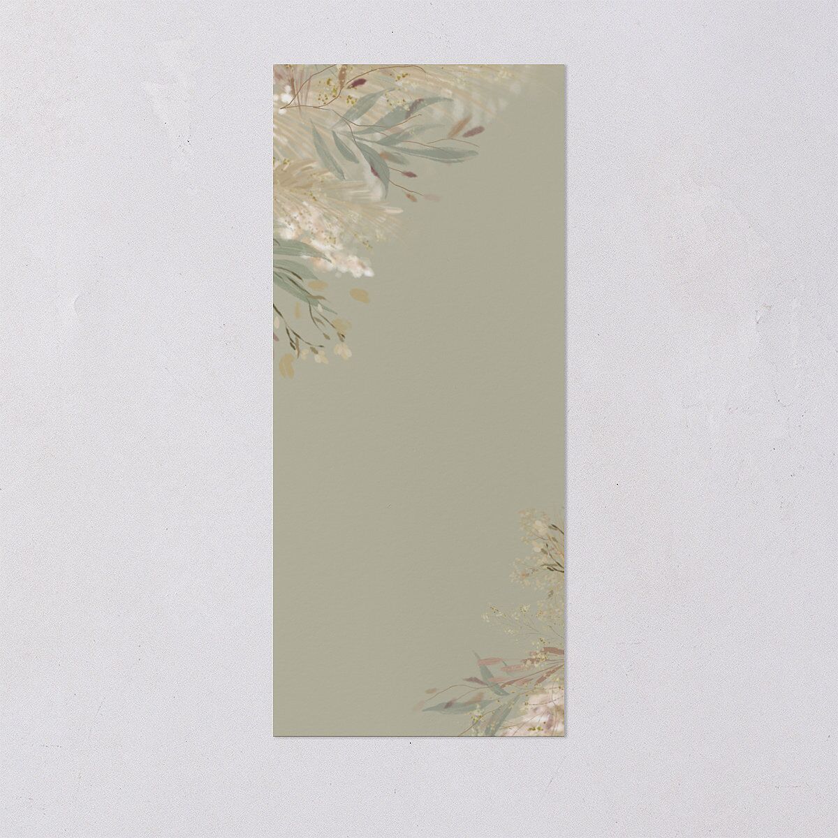 Ethereal Pampas Menus Gold Thyme Signature