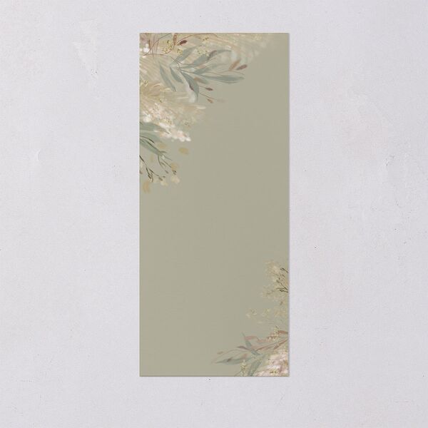 Ethereal Pampas Menus Gold Thyme Signature