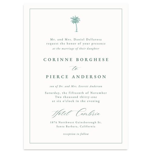 Minimal Icon Wedding Invitations Pool Signature Blank No Standard
