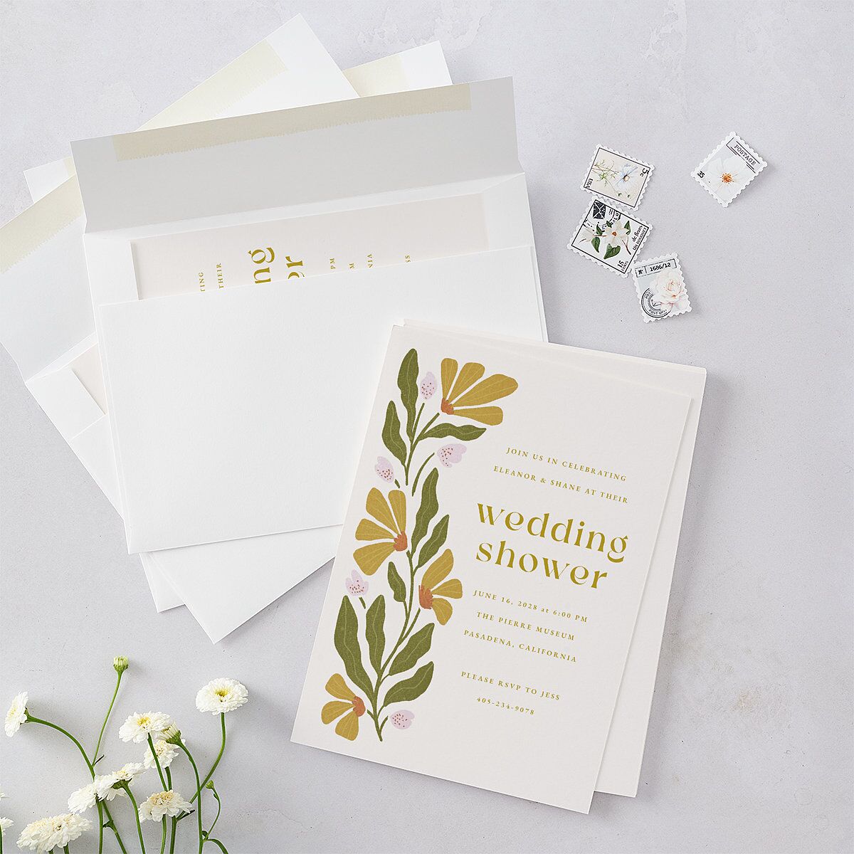 Flower Market Bridal Shower Invitations — view 5