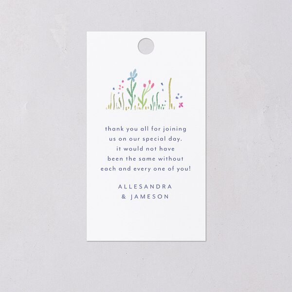 Cottage Wildflowers Favor Gift Tags Maritime Signature