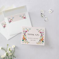 Indian Ascending Garland Thank You Cards Peony