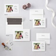 Simple Square Save The Date Magnets Pure White Magnet Paper
