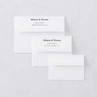 Steampunk Vintage Thank You Card Envelopes Charcoal White Both Recipient and Return Addresses Signature Standard