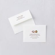 Bronze Floral Frame Thank You Cards Ivory Signature