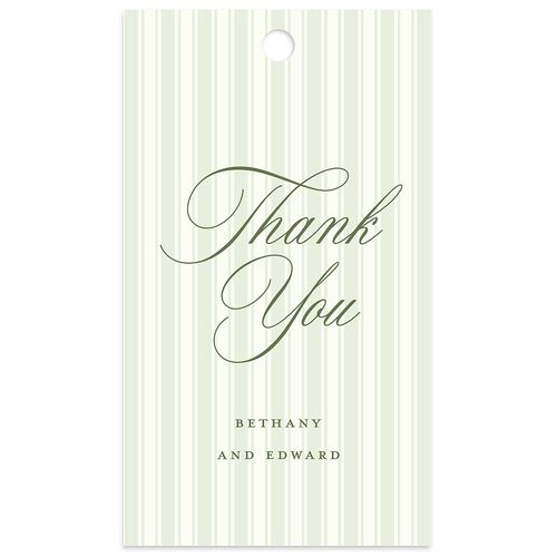 Vintage Oval Monogram Favor Gift Tags Thyme Signature