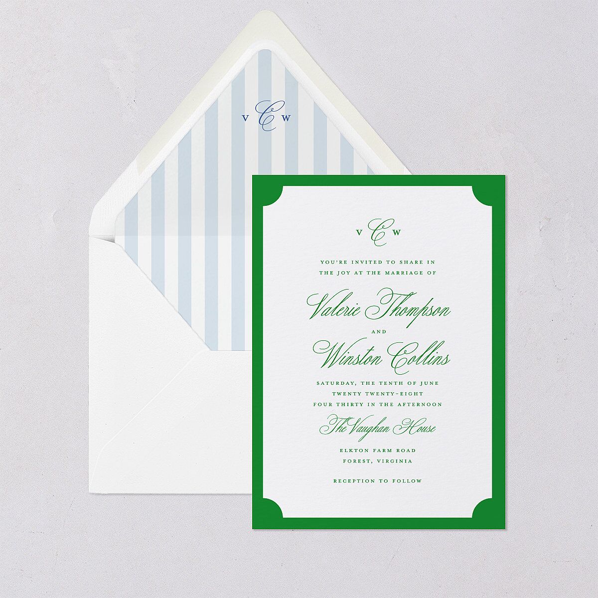 Elegant Eclectic Euro Envelope Liners Jewel Green Luxe