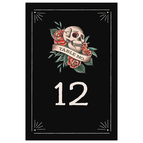 Til Death Tattoos Table Numbers Midnight Signature