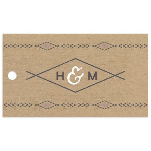 Vintage Mountain Favor Gift Tags Espresso Signature
