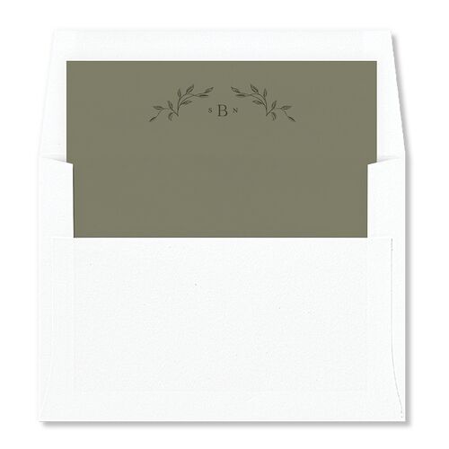 Heirloom Botanical Foil Envelope Liners Dark Camo Standard