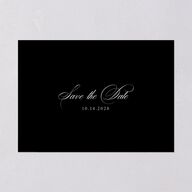 Timeless Frame Save The Date Cards Gold Pure White Signature smooth Blank No Standard
