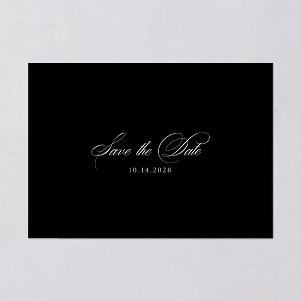 Timeless Frame Save The Date Cards Gold Pure White Signature smooth Blank No Standard