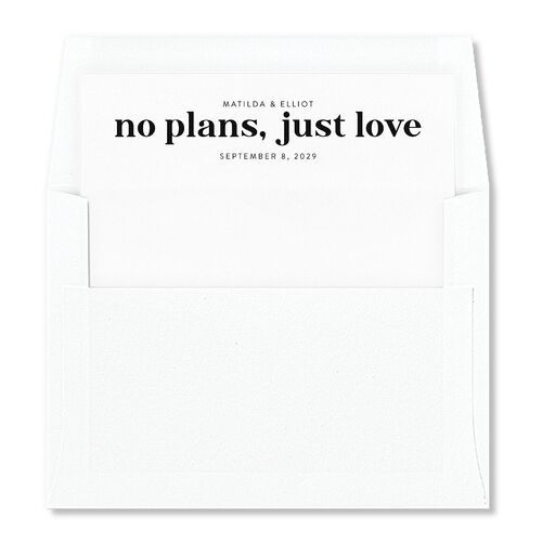 Photo Elopement Envelope Liners Charcoal Standard