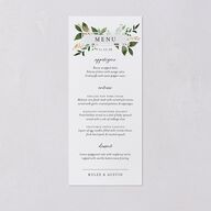 Leafy Frame Menus Hunter Green Signature