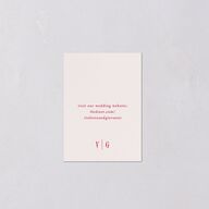 Elegant Classic QR Code RSVP Cards Ruby Signature Standard